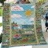 Happy Camping Sunshine Blanket Quilt  Quilt